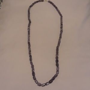 Genuine purple amethyst necklace